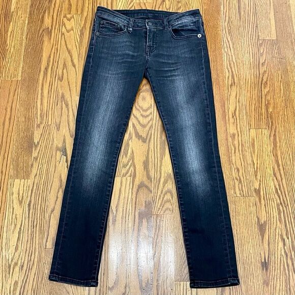 R13 Low Skinny Black Jeans. Size 25. - Picture 1 of 11